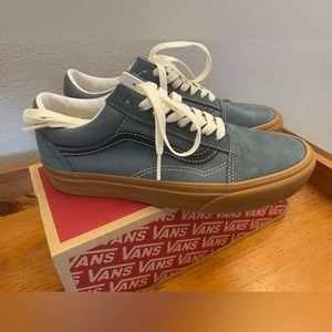 Vans Old Skool Shoe in Vintage Gum Stormy Weather NWOT - 8W, 6.5M